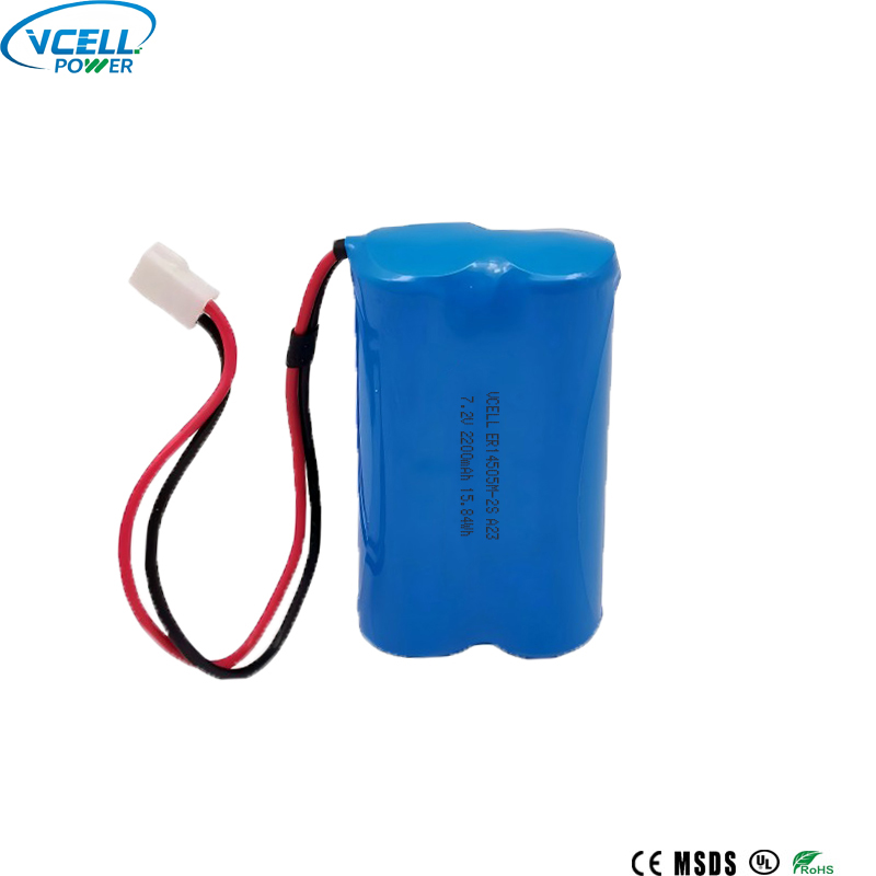 7.2V 2200mAh ER14505-2S リチウム一次電池パック